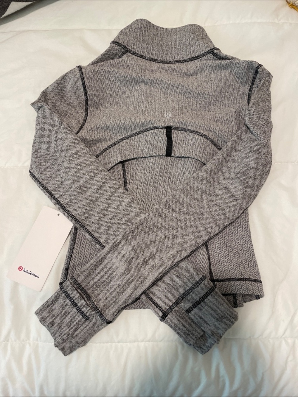 Lululemon Define Cropped Jacket Herringbone Size 4 - Picture 10 of 13